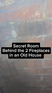 Hidden little room between two wrap around Fireplaces in an old house. #secretroom #hiddenrooms #secretrooms #hiddenrooms #oldhouse #oldhome | A House with History