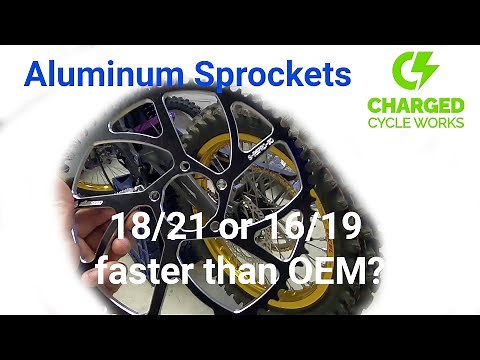 Surron Acceleration Testing Aluminum Sprockets Non o-ring Chains