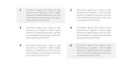 Six blocks of text - Web Page Design by Nicepage