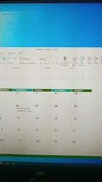 It is so easy to create a calendar on Ms Excel/ Calenders/Knowledge129