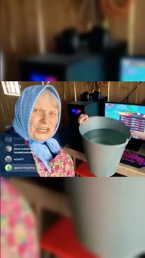 Grandma floods computer live?