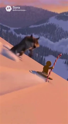 Gingerbread Man Gets Away! 🍪🐺❄️#runrun #gingerbreadman #story