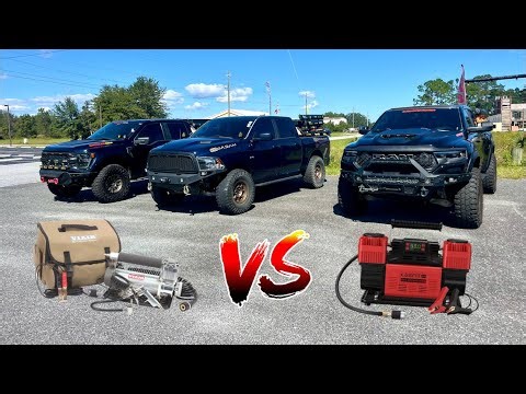 🔥 All-New LASFIT AIR X4 Portable Tire Inflator vs. VIAIR 450P | 40" Mud Terrains!