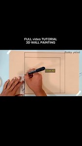 5.4K views · 46 reactions | Tutorial ful video 3d wall painting Part 1 | Hobby Paint | Facebook