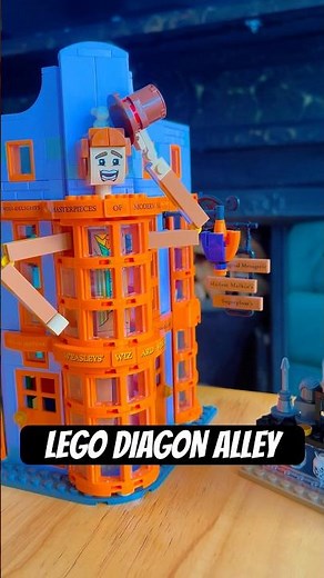 The complete collection of the Lego Harry Potter Diagon Alley individual sets #lego #legoharrypotter