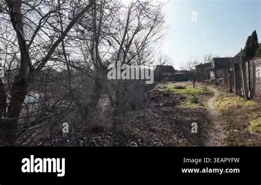 Cinematic POV slow-motion walking along a nature trail directly into the bright sun. Beautiful backlight creates a magical atmosphere and lens flares. High-quality outdoor footage Stock Video Footage - Alamy