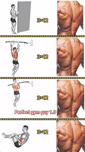 Ultimate Back Workout for a V-Taper! 🔥 (3x12 Routine)