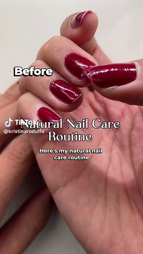 Here’s how to do a natural nail at-home manicure — knce you figure this out you’ll save so much $$ getting regular polish manicures! This whole process keeps my nails healthy and strong 💅💅💅 #naturalnails #naturalnailscheck #nails #manicure #diynails #diymanicure #nailtok