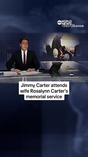 Former President Jimmy Carter Attends Wife Rosalynn Carter’s Memorial Service