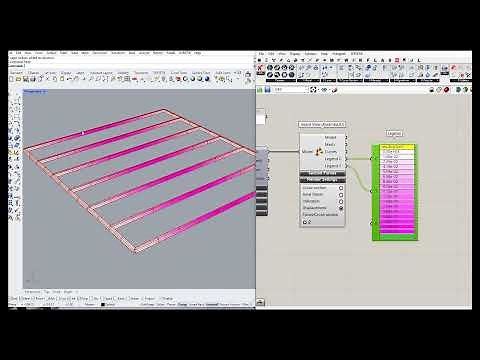 Grasshopper Tutorial- Part17- Beam Structures (Karamba Structural Analysis)
