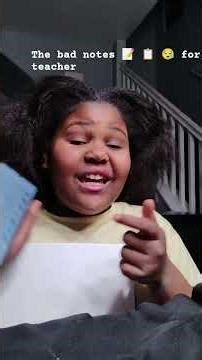 the bad notes 📝 📋 😪 for the teacher