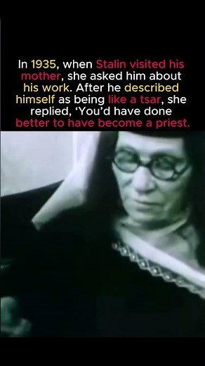 Stalin’s Mother’s Brutal Reply #ww2