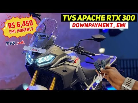 TVS Apache RTX 300: Monthly EMI & Minimum Down-payment Explained | On-road Price & Loan 2025
