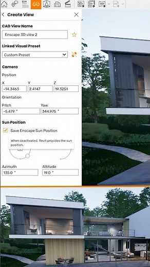 Save Sun Position in Enscape