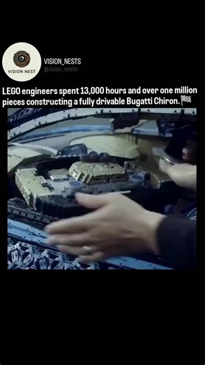 Vision nest | In 2018, LEGO and Bugatti made history by unveiling the world’s first life-size, drivable 1:1 scale replica of the Bugatti Chiron, a... | Instagram