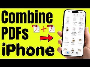 How to combine PDF files into one in iPhone (Without Computer)