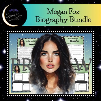 Megan Fox Biography: Informational Text, Bio & Timeline Graphic Organizer