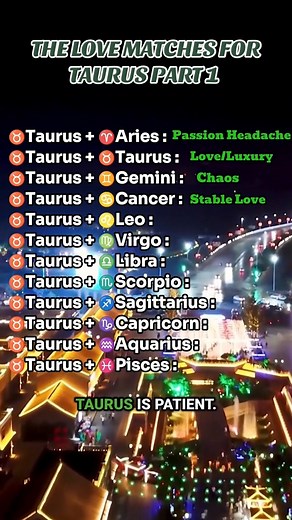 122K views · 1.2K reactions | The love matches for Taurus zodiac sign part 1 #taurus #zodiac #taurus♉️ #zodiacsign #astrology #aries | Zodiac Magic | Facebook