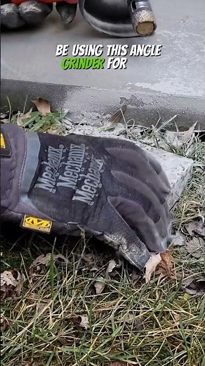 How to drill a hole in a countertop with an angle grinder