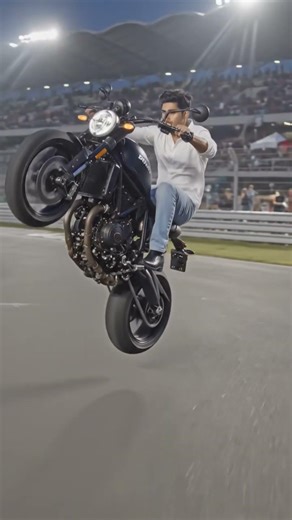 SCRAMBLER 1100 SPORT high speed racing and stunt