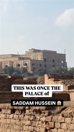 Sarah | Travel & content creation | This is one of the many palaces built by Saddam Hussein, perched above the city of Babylon and abandoned today. 📍IRAQ Babylon #iraq... | Instagram