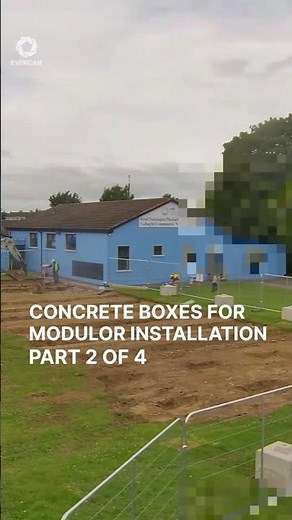 Concrete Pouring & Base Setup | CPAC Modular | Tallaght Community School #part2 #shorts