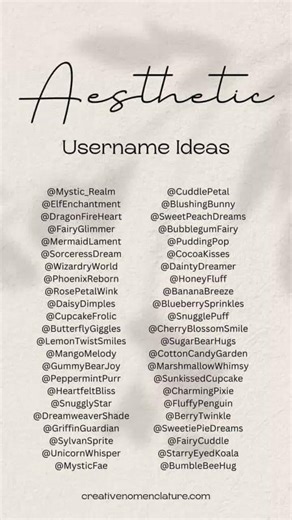 usernames ideas for any app