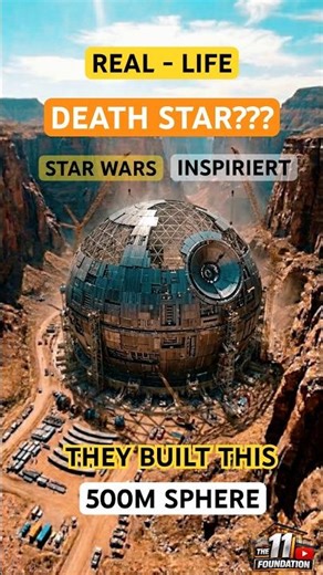 They Built a Real-Life Death Star in the Mountains 😳 | Star Wars Inspired #timelapse #building