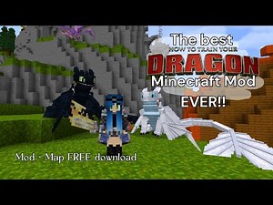 The BEST HTTYD mod ever?!🐉| Minecraft mod and map showcase + FREE download