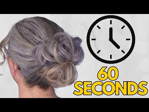 60 second messy bun hair tutorial - perfect every time