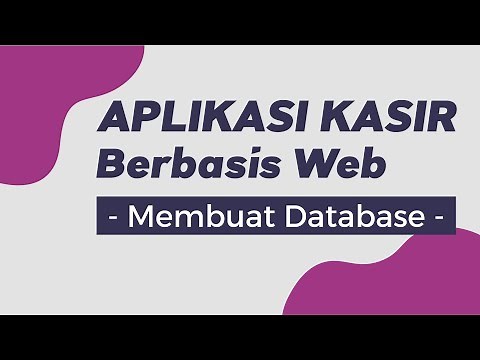 Cashier Application Part 1 - Creating a Database