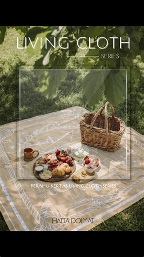 “Picnic, but make it aesthetic.” Pi la dating sat picnic boring la asyik mall je 🙈 HD Perahu Kertas Living Cloth series Hatta Dolmat Perahu Kertas Living Cloth Material: 100% Cotton (lightweight) Colours Available: • Beige Nude • Butter Yellow • Sky Light Blue Size: 45 inch x 45 inch Usage: • Picnic mat • Table cloth • Sofa throw • Wall hanging / framed textile A lightweight living cloth designed for everyday use at home or outdoors. Designed with the values of Hope, Courage & Kindness.