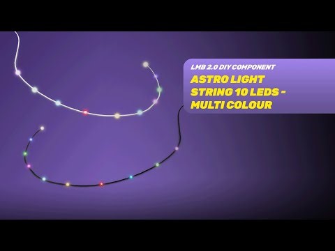 LIGHT MY BRICKS - Astro Light String 10 LEDs - Multi Colour