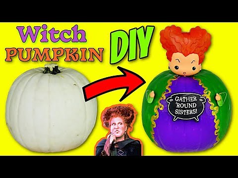 Disney Hocus Pocus 2 Winifred Sanderson Witch Pumpkin DIY
