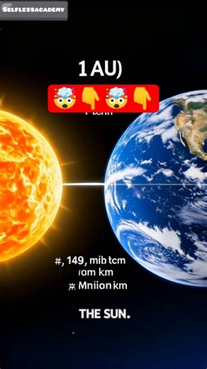 Astronomical Unit | LearnAstronomy | SolarSystem | #Cosmology #shorts #ytshorts AU #Selflessacademy