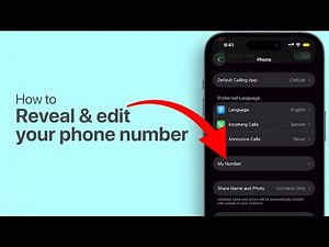 How to Reveal and Edit Phone Number on iPhone 14 Pro iOS 26