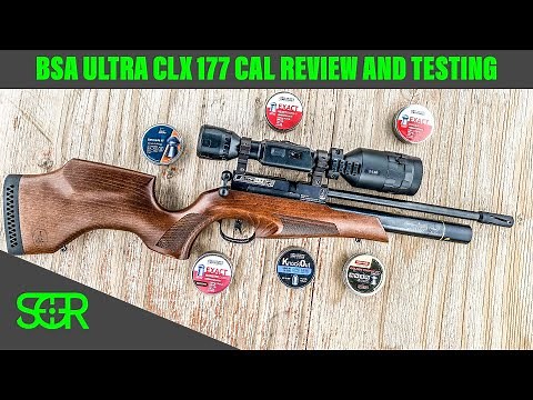 BSA ULTRA CLX 177 CAL REVIEW #TESTING at 25 & 50 YARDS Sweet airgun from across the pond