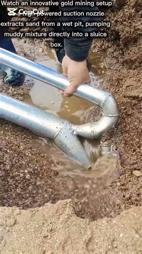 Amphibious Gold Suction Sluice Operation