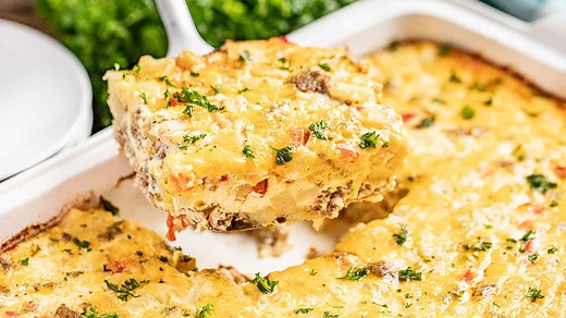 Loaded Hash Brown Breakfast Casserole