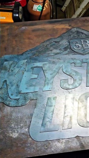 Keystone Light custom metal sign #customnotchcreations #cnc #metalsigns @LangmuirSystems