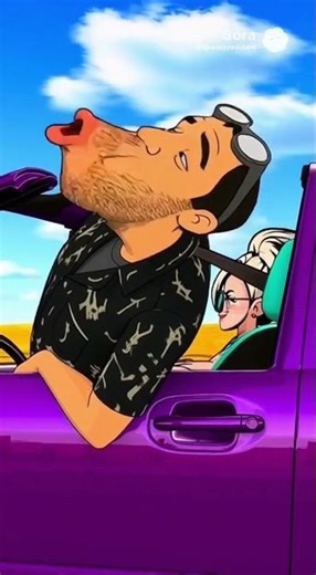 I yelled 'COW!' at a lady on a bike... then she HIT a real cow 😂🐮 #Savage #FunnyAnimation