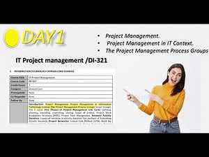 Day1: project management,iT context and proceses groups ‪@InnovateiTzoneofficial‬