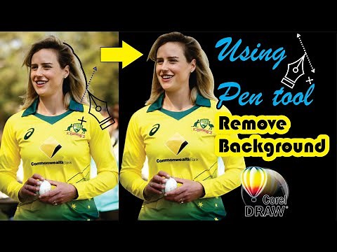 How to remove background in corel draw using Pen tool