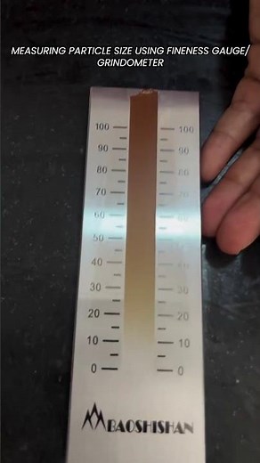 MEASURING PARTICLE SIZE USING FINES GAUGE ⚙️🔬