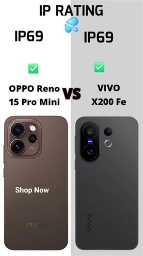 Oppo Reno 15 Pro Mini vs VIVO X200 Fe