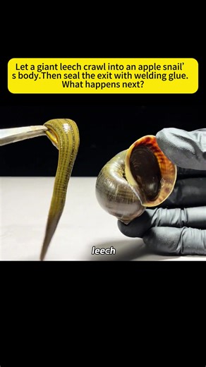 Giant Leech and Apple Snail: Fascinating Survival Experiment