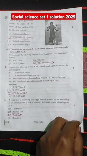 Set1 social science answer key 2025 class 10/ cbse board 2025/ class 10 sst set 1 solution 2025