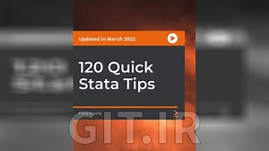 آموزش 120 نکته سریع در مورد Stata
