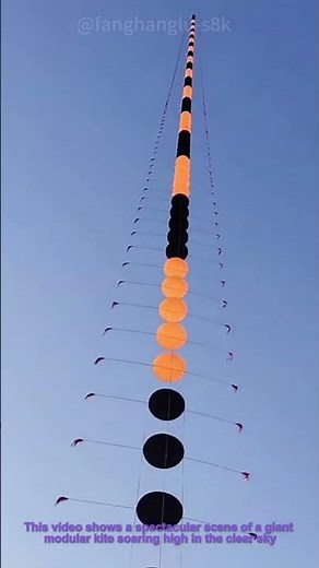 Giant Kite Flying: Massive Modular Kite Soaring High in the Sky