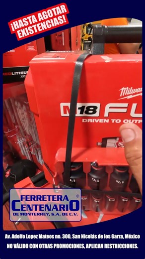 Milwaukee M18 Fuel impact gun on sale at Ferretera Centenario in Monterrey